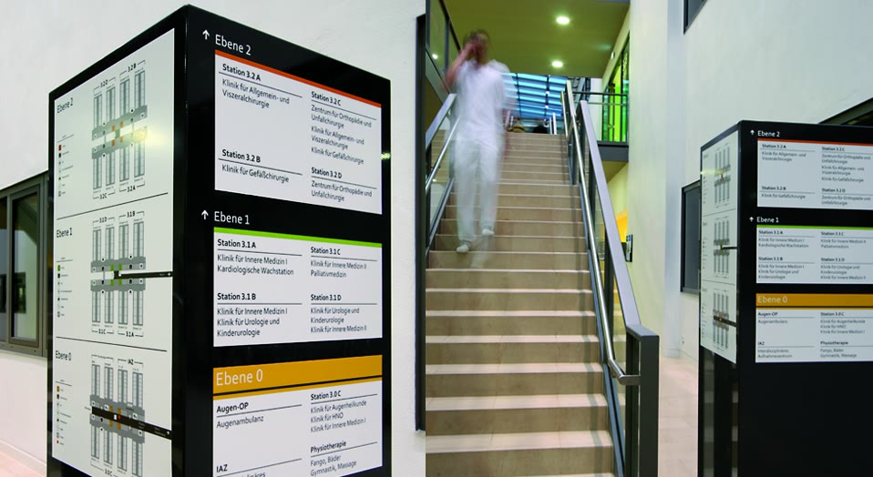 Klinikum Brandenburg — Leit- und Beschilderungssystem