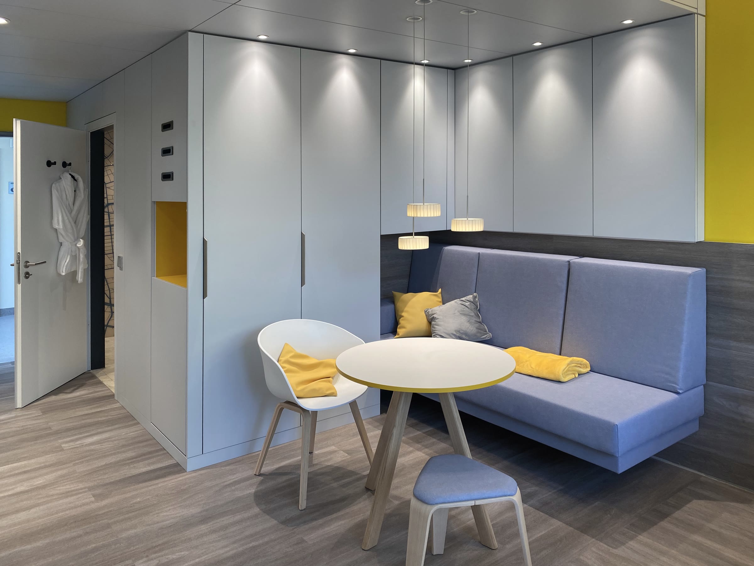 Rehaklinik — Patientenzimmer in Modulbauweise