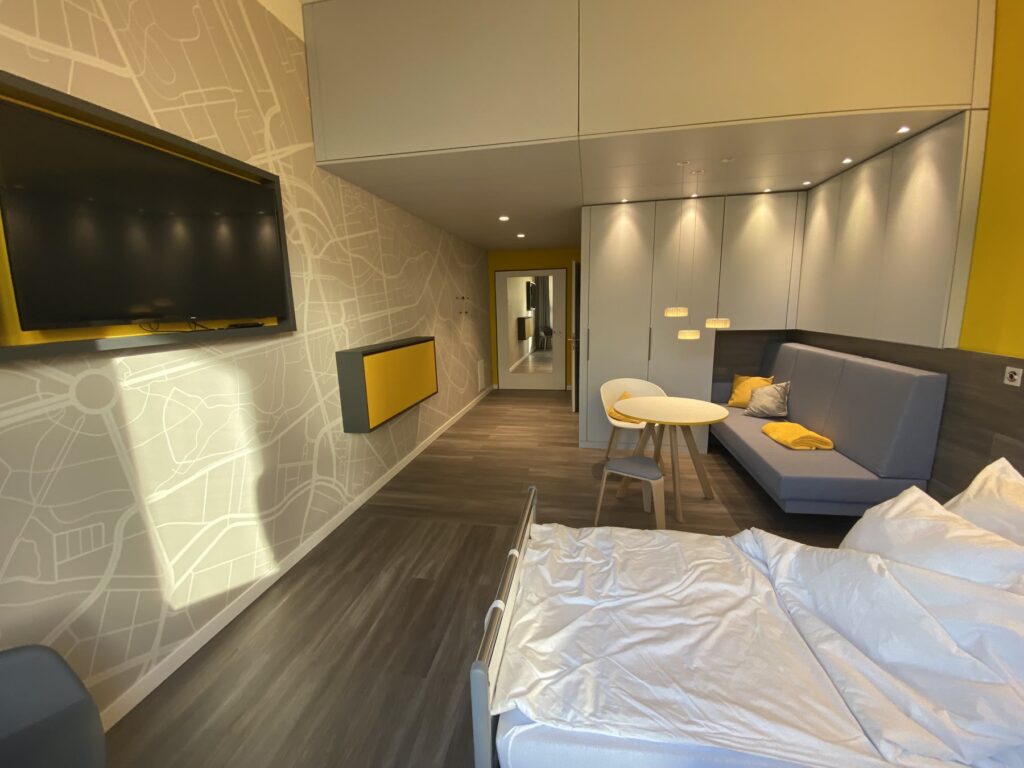 Rehaklinik — Patientenzimmer in Modulbauweise