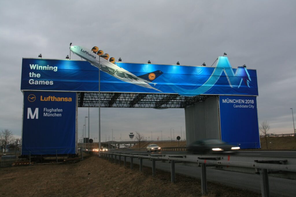 Winning the Games — Textile Großkonstruktion am Flughafen München