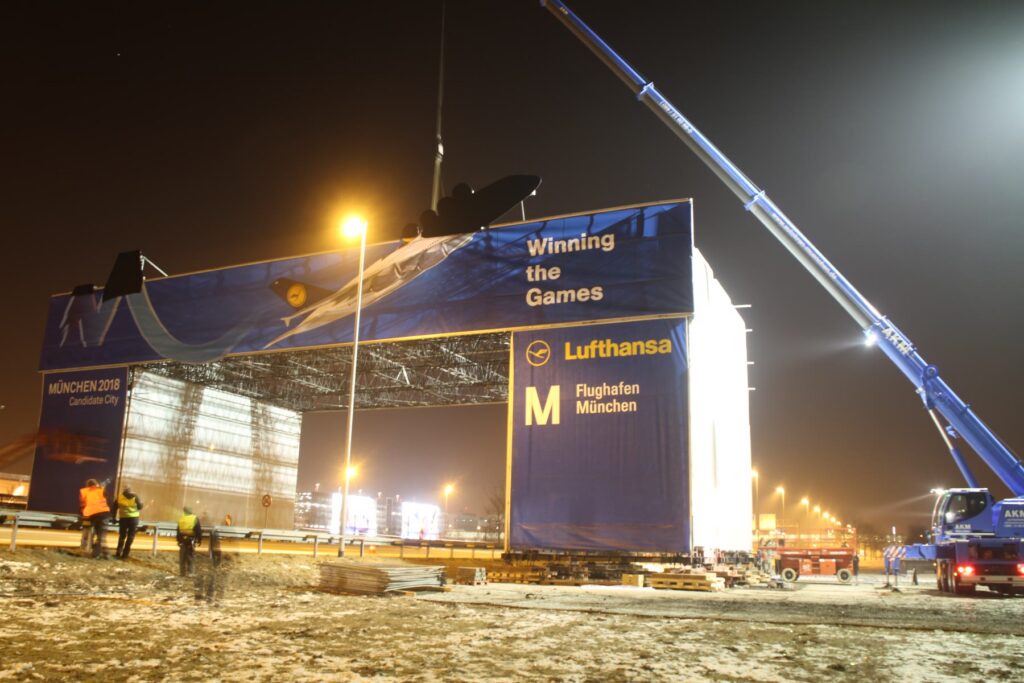 Winning the Games — Textile Großkonstruktion am Flughafen München